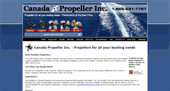 Desktop Screenshot of canadapropeller.com