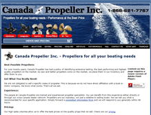Tablet Screenshot of canadapropeller.com